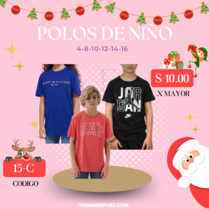 POLOS DE NIÑO 15C