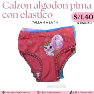 CALZON ALGODON PIMA CON ELASTICO