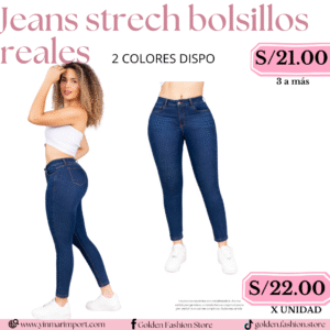 JEANS STRECH BOLSILLOS REALES