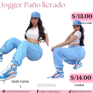 JOGGER PAÑO LICRADO