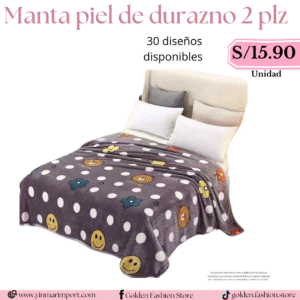MANTA PIEL DE DURAZNO 2 PLZ
