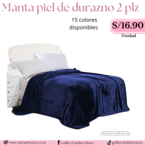 MANTA PIEL DE DURAZNO 2 PLZ