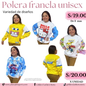 POLERA FRANELA UNISEX
