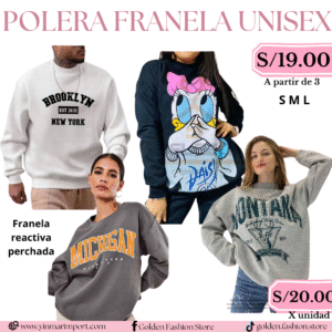 POLERA FRANELA UNISEX