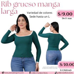 RIB GRUESO MANGA LARGA