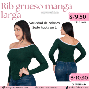 RIB GRUESO MANGA LARGA