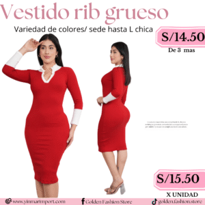 VESTIDO RIB GRUESO