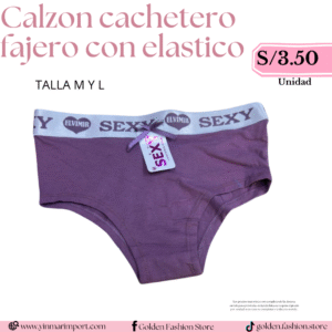 CALZÓN CACHETERO FAJERO CON ELÁSTICO