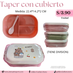 TAPER CON CUBIERTO