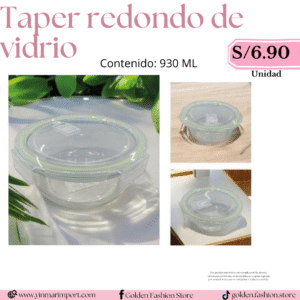 TAPER REDONDO DE VIDRIO