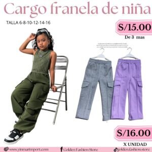 CARGO FRANELA DE NIÑA