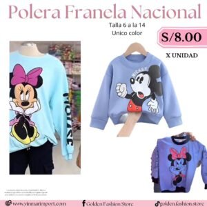 POLERA FRANELA NACIONAL