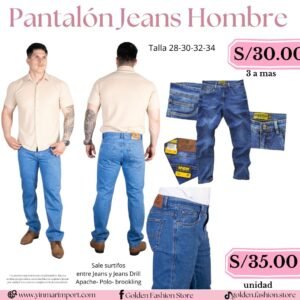 PANTALON JEANS HOMBRE