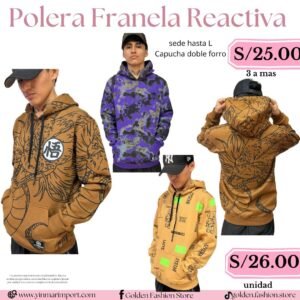 POLERA FRANELA REACTIVA