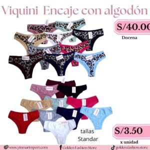 VIQUINI ENCAJE CON ALGODON