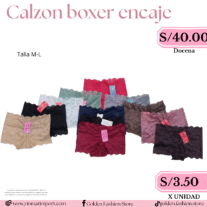 CALZON BOXER ENCAJE