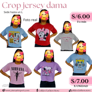 CROP JERSEY DAMA