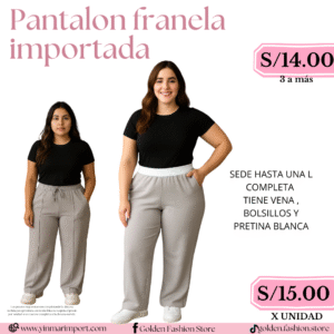 PANTALON FRANELA IMPORTADA