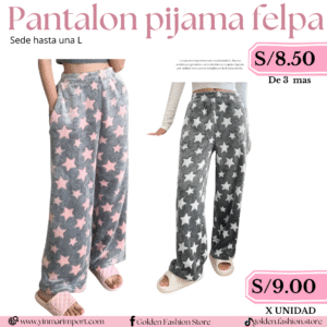 PANTALON PIJAMA FELPA