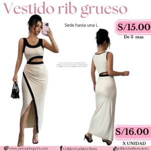 VESTIDO RIB GRUESO