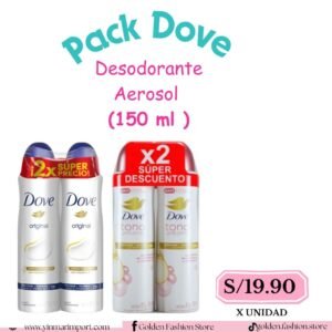 Pack Dove Desodorante Aerosol  (150 ml )