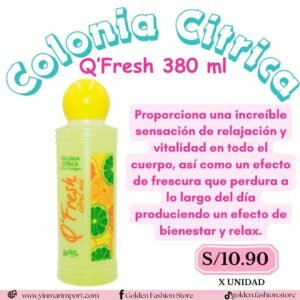 Colonia Citrica Q’Fresh 380 ml