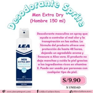 Desodorante Sprite Men Extra Dry (Hombre 150 ml)
