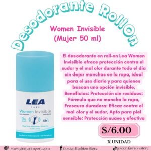 Desodorante RollOn Women Invisible (Mujer 50 ml)
