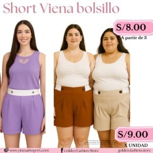 SHORT VIENA BOLSILLO