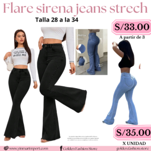 FLARE JEANS STRECH
