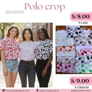 POLO CROP SUBLIMADO COMPLETO
