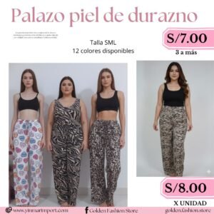 PALAZO PIEL DE DURAZNO