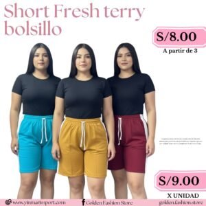 SHORT FRESH TERRY