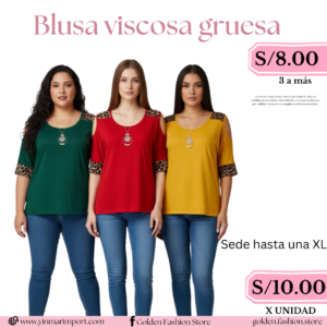 Blusa viscosa gruesa